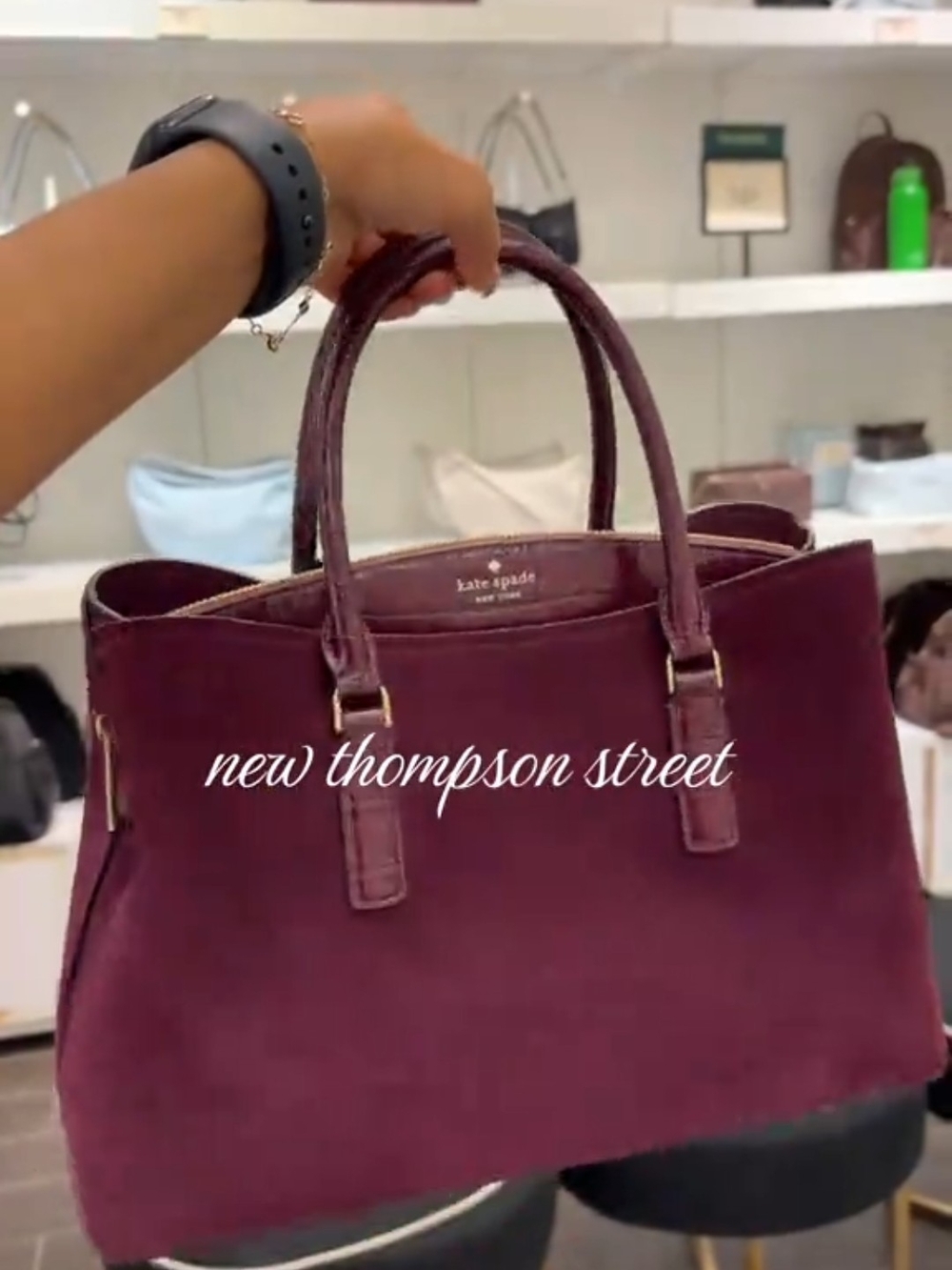 kate spade New Thompson Street Tote in Burgundy